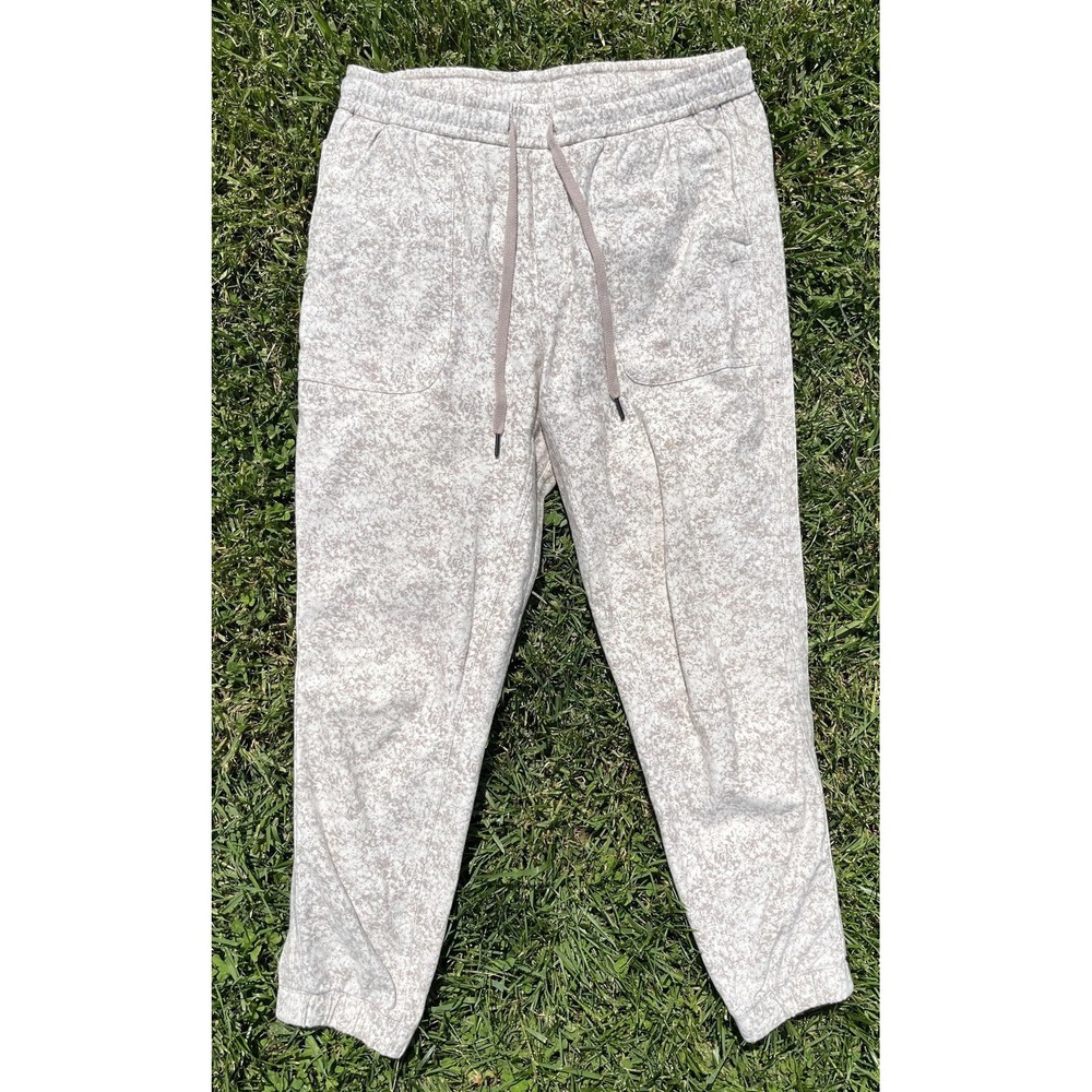 Athleta Farallon Jogger Pants‎ Womens Small Gray French Terry Flecked Lounge - Picture 3 of 11